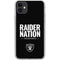 NFL Las Vegas Raiders Team Motto iPhone 11 Clear Case