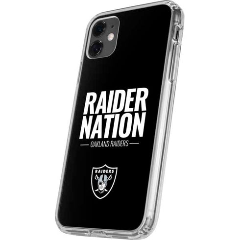 NFL Las Vegas Raiders Team Motto iPhone 11 Clear Case