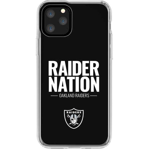 NFL Las Vegas Raiders Team Motto iPhone 11 Pro Clear Case