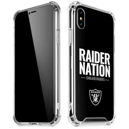NFL Las Vegas Raiders Team Motto iPhone X/XS Clear Case