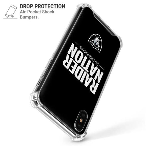 NFL Las Vegas Raiders Team Motto iPhone X/XS Clear Case
