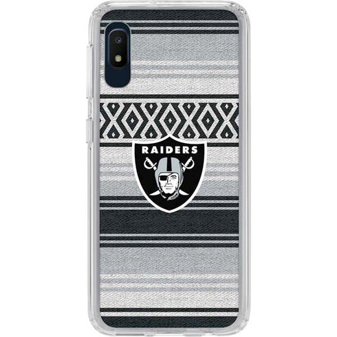 NFL Las Vegas Raiders Trailblazer Galaxy A10e Clear Case