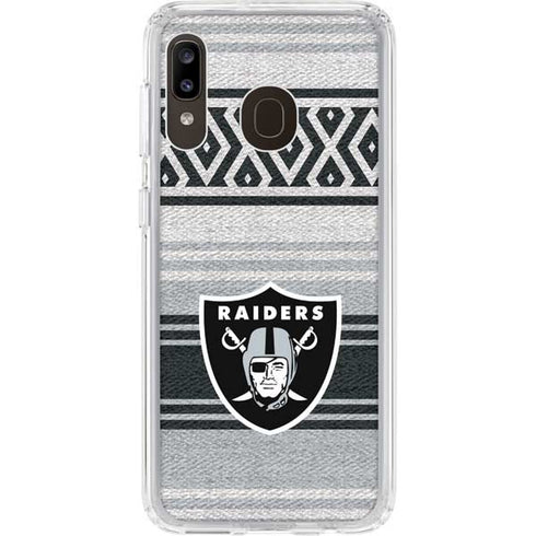 NFL Las Vegas Raiders Trailblazer Galaxy A20 Clear Case