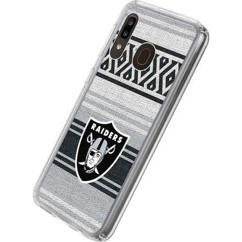 NFL Las Vegas Raiders Trailblazer Galaxy A20 Clear Case
