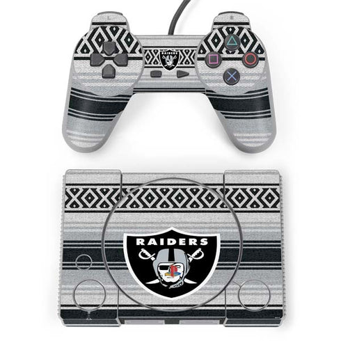 NFL Las Vegas Raiders Trailblazer PlayStation Classic Bundle Skin