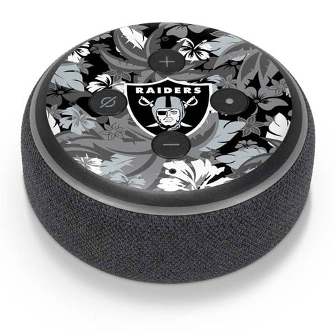 NFL Las Vegas Raiders Tropical Print Amazon Echo Dot Skin
