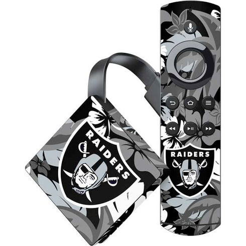 NFL Las Vegas Raiders Tropical Print Amazon Fire TV Skin