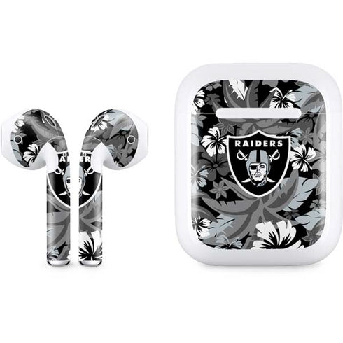 NFL Las Vegas Raiders Tropical Print Apple AirPods Skin