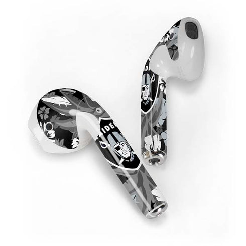 NFL Las Vegas Raiders Tropical Print Apple AirPods Skin