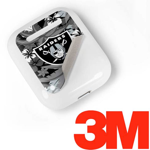 NFL Las Vegas Raiders Tropical Print Apple AirPods Skin