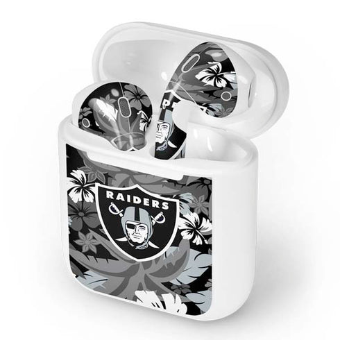 NFL Las Vegas Raiders Tropical Print Apple AirPods Skin