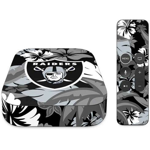 NFL Las Vegas Raiders Tropical Print Apple TV Skin