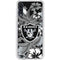 NFL Las Vegas Raiders Tropical Print Galaxy A50 Clear Case