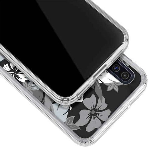 NFL Las Vegas Raiders Tropical Print Galaxy A50 Clear Case