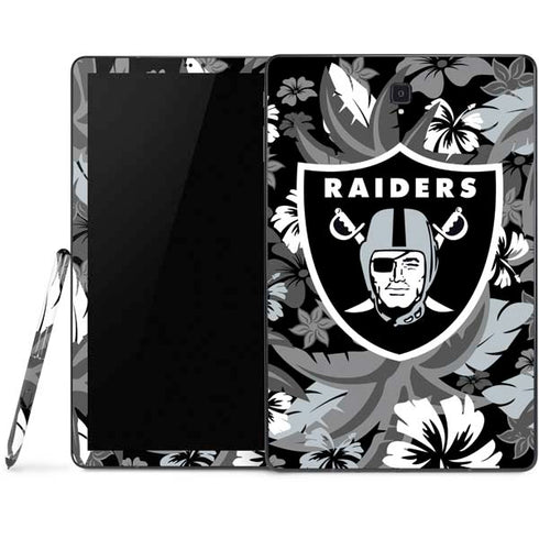 NFL Las Vegas Raiders Tropical Print Samsung Galaxy Tab Skin