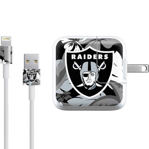 NFL Las Vegas Raiders Tropical Print iPad Charger (10W USB) Skin