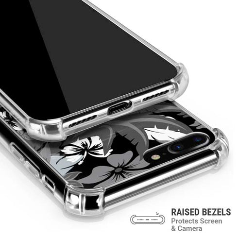 NFL Las Vegas Raiders Tropical Print iPhone 7/8 Plus Clear Case