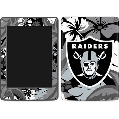 NFL Las Vegas Raiders Tropical Print Amazon Kindle Skin