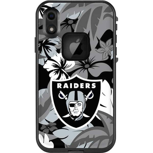 NFL Las Vegas Raiders Tropical Print LifeProof Fre iPhone Skin