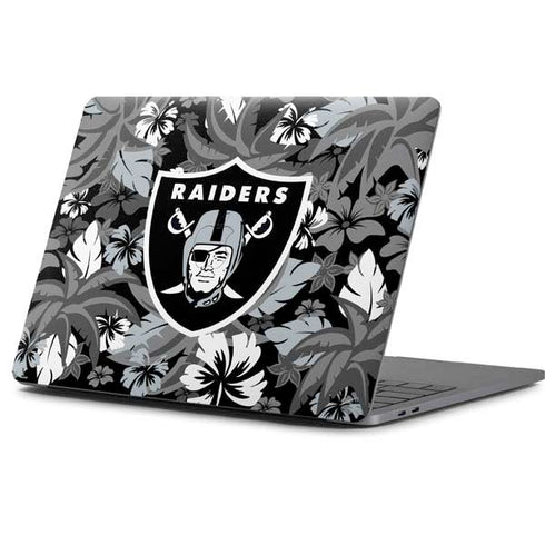 NFL Las Vegas Raiders Tropical Print Apple MacBook Pro 13-inch Skin