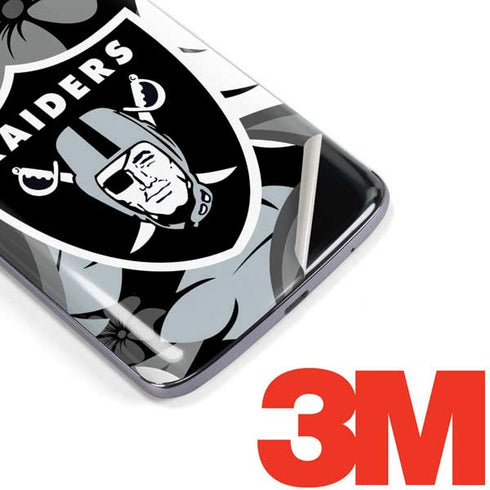 NFL Las Vegas Raiders Tropical Print Moto E5 Plus Skin