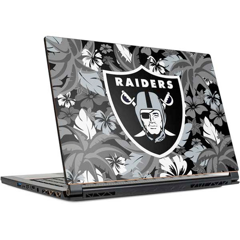 NFL Las Vegas Raiders Tropical Print MSI GS65 Stealth Laptop Skin