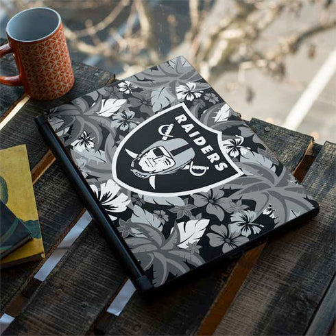 NFL Las Vegas Raiders Tropical Print MSI GS65 Stealth Laptop Skin