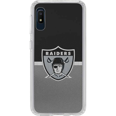 NFL Las Vegas Raiders Vintage Galaxy A10e Clear Case