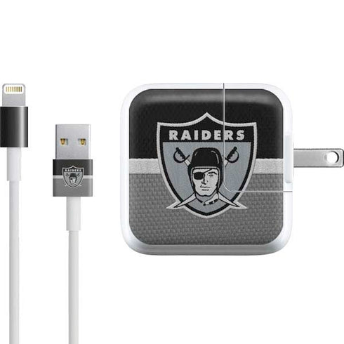 NFL Las Vegas Raiders Vintage iPad Charger (10W USB) Skin