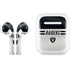 NFL Las Vegas Raiders White Striped Apple AirPods Skin