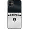 NFL Las Vegas Raiders White Striped iPhone 11 Clear Case