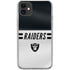 NFL Las Vegas Raiders White Striped iPhone 11 Clear Case