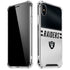 NFL Las Vegas Raiders White Striped iPhone X/XS Clear Case