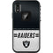 NFL Las Vegas Raiders White Striped LifeProof Fre iPhone Skin