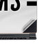 NFL Las Vegas Raiders White Striped MSI GS65 Stealth Laptop Skin