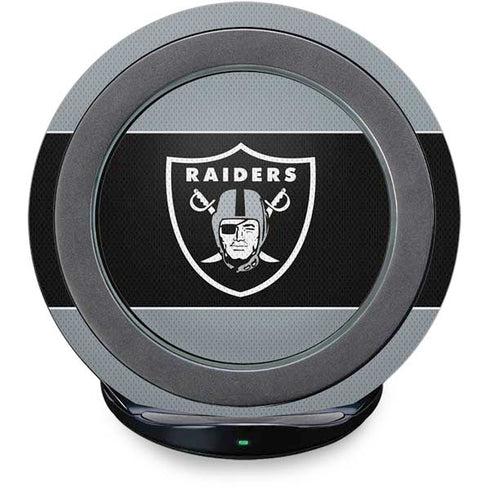 NFL Las Vegas Raiders Zone Block Fast Charge Wireless Charging Stand Skin