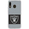 NFL Las Vegas Raiders Zone Block Galaxy A20 Clear Case