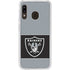 NFL Las Vegas Raiders Zone Block Galaxy A20 Clear Case