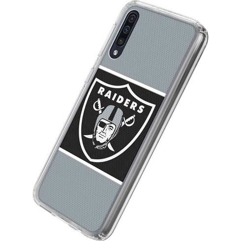 NFL Las Vegas Raiders Zone Block Galaxy A50 Clear Case