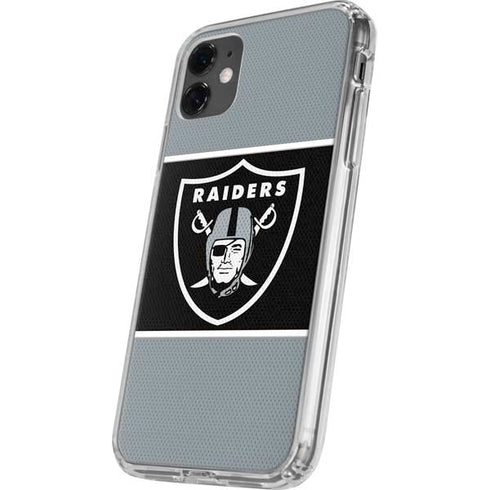 NFL Las Vegas Raiders Zone Block iPhone 11 Clear Case