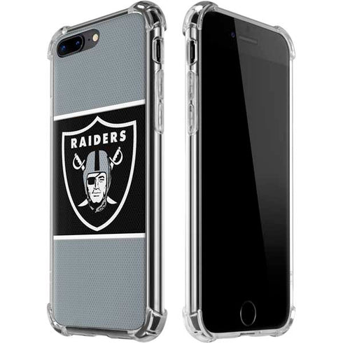 NFL Las Vegas Raiders Zone Block iPhone 7/8 Plus Clear Case