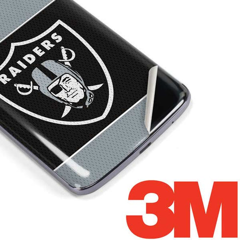 NFL Las Vegas Raiders Zone Block Moto E5 Plus Skin