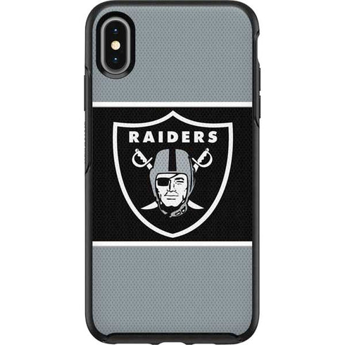 NFL Las Vegas Raiders Zone Block Otterbox Symmetry iPhone Skin