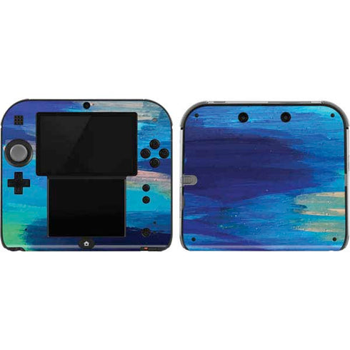 Etta Vee Ocean Blue Brush Stroke Nintendo 2DS Skin
