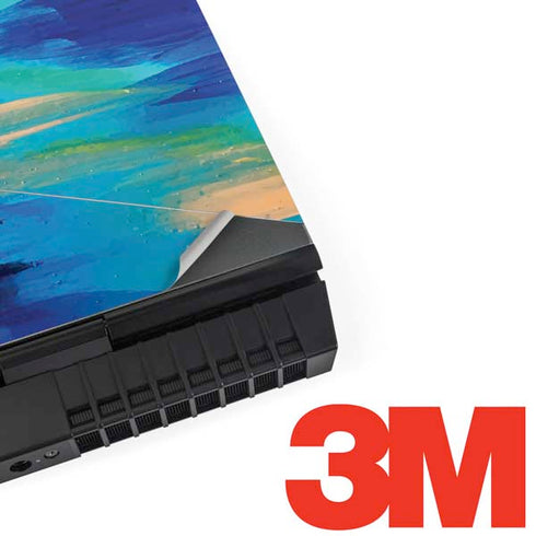 Ocean Blue Brush Stroke by Etta Vee Dell Alienware Skin