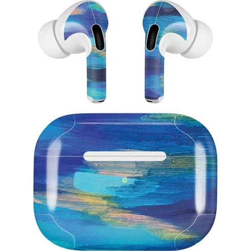 Etta Vee Ocean Blue Brush Stroke Apple AirPods Pro Skin