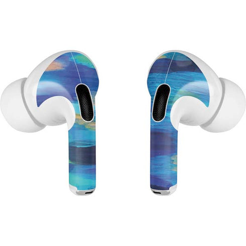 Etta Vee Ocean Blue Brush Stroke Apple AirPods Pro Skin