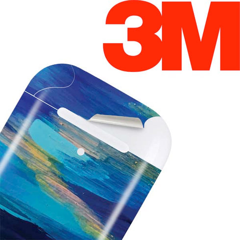 Etta Vee Ocean Blue Brush Stroke Apple AirPods Skin