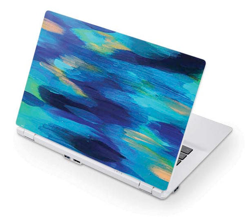 Etta Vee Ocean Blue Brush Stroke Acer Chromebook Skin