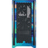 Etta Vee Ocean Blue Brush Stroke Corsair 4000D Tempered Glass Mid-Tower ATX Case Skin